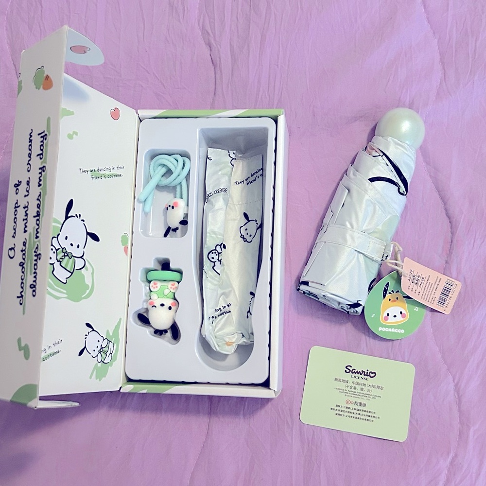 Pochacco Umbrella Gift Box Set